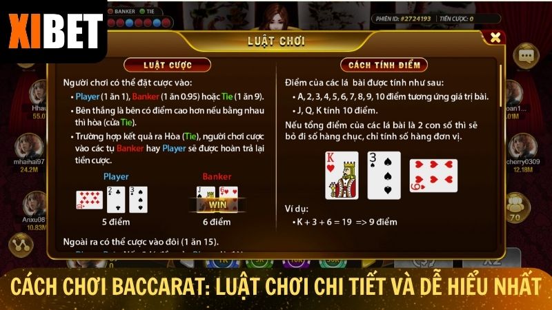 Cách chơi Baccarat: Luật chơi chi tiết và dễ hiểu nhất