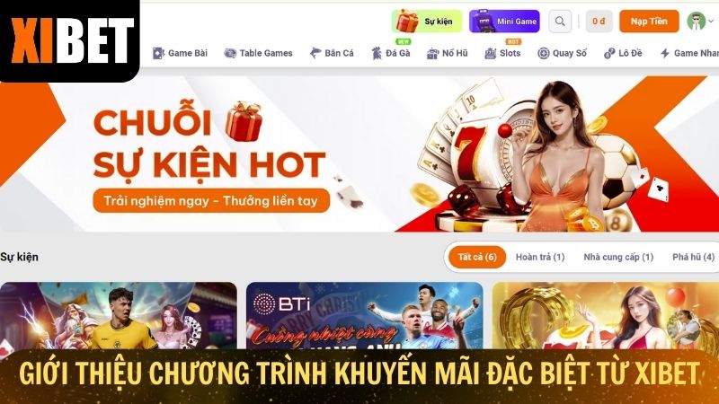 Giới thiệu chương trình khuyến mãi đặc biệt từ Xibet
