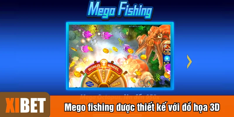 Mego fishing được thiết kế với đồ họa 3D