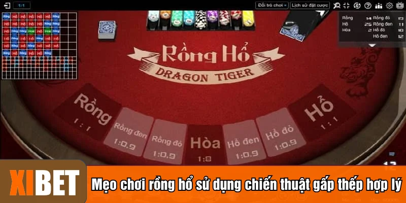 Mẹo chơi rồng hổ sử dụng chiến thuật gấp thếp hợp lý